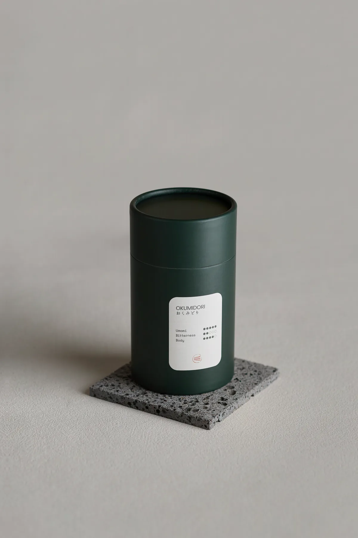 Okumidori tin on its stone